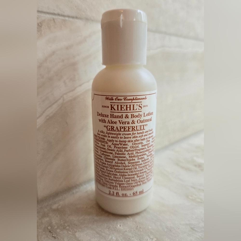 New, Unopened Kiehl's Grapefruit Hand & Body Lotion, 2.2 Fl Oz/65 ML.